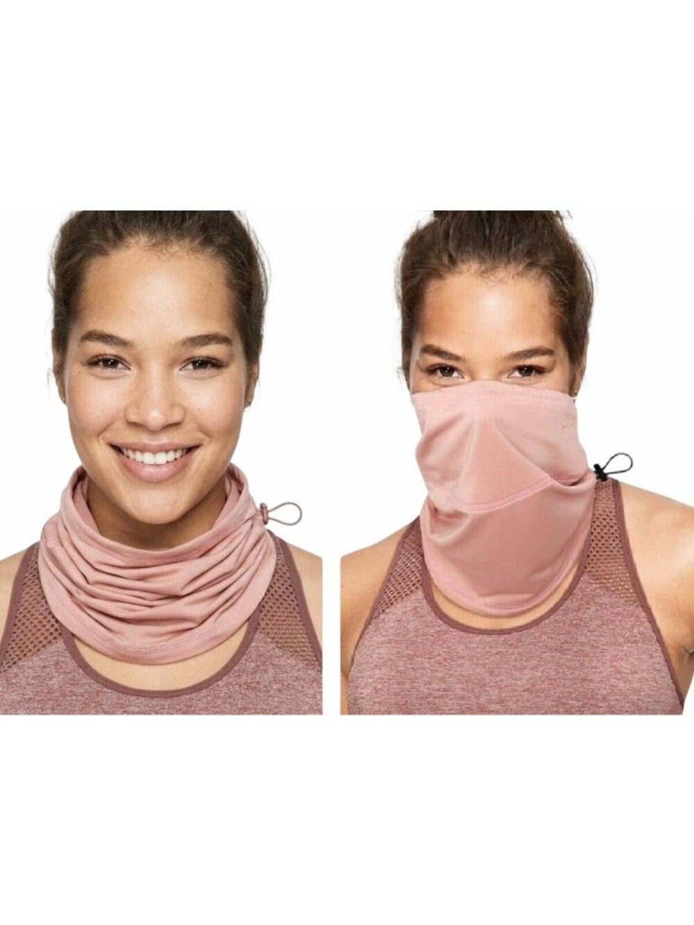 ⭐New One Size Face Cover Scarf Victorias Secret PINK Rose Pink Unisex Athletic